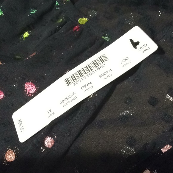 NWT J. Crew Rainbow 🌈 Clip Dot In Chiffon Sz M, 100% Polyester, Style K4385 - Picture 9 of 10